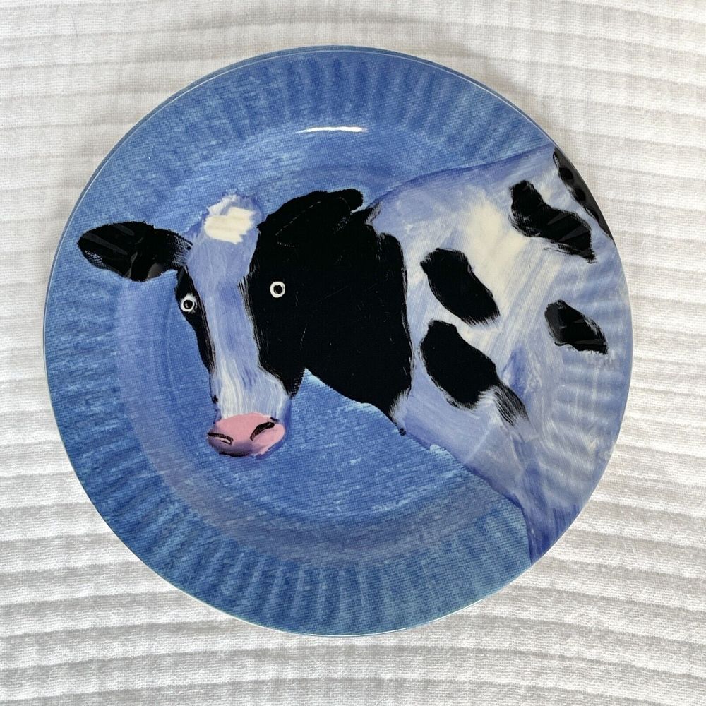 Anthropologie Holly Frean The Farm Cow Plate (ONE) 8.5"